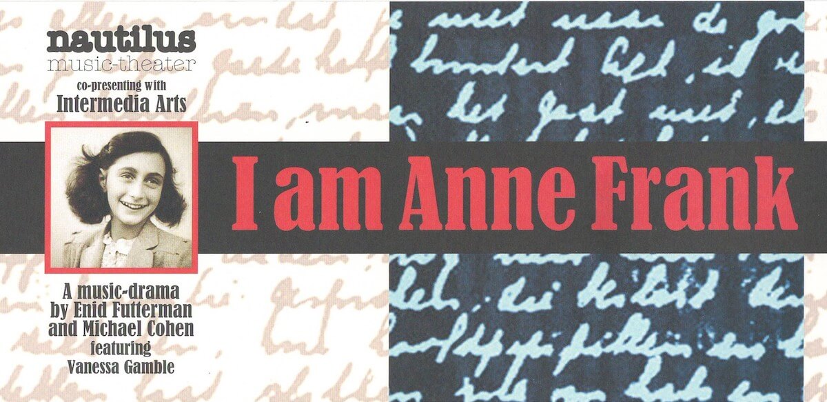 Poster from I Am Anne Frank at Nautilus Theater